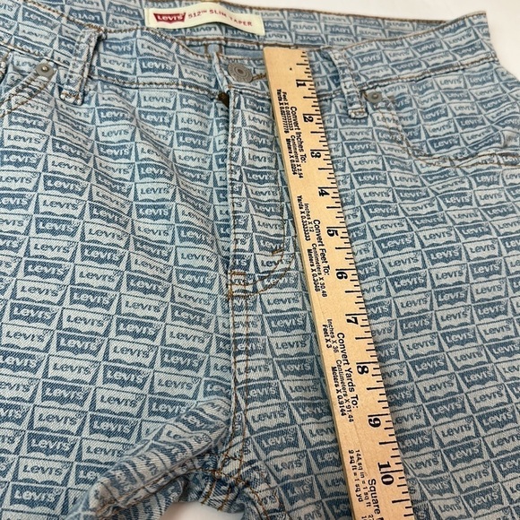 LEVI’S 512 SLIM TAPER HI-RISE LOGO JEANS UNISEX 30x30 - Picture 12 of 16